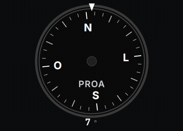 Proa — instrumento real do Astarojna Telemetry
